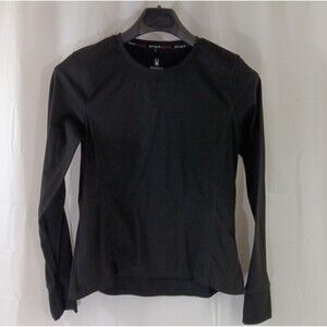 Spider Athletic Shirt Women's Size Large Black Thumb Holes In Cuffs
